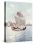 Burmese River Boat-R Talbot Kelly-Stretched Canvas