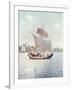 Burmese River Boat-R Talbot Kelly-Framed Art Print