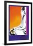 Burmese Sculptor at the Knees of Buddha-Frank Mcintosh-Framed Art Print