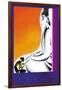 Burmese Sculptor at the Knees of Buddha-Frank Mcintosh-Framed Art Print