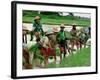 Burmese Women Plant Rice at the Beginning of the Monsoon Season-null-Framed Photographic Print