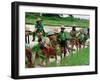 Burmese Women Plant Rice at the Beginning of the Monsoon Season-null-Framed Photographic Print