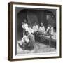 Burmese Women Smoking Outside their Home, Mandalay, Burma, 1908-null-Framed Photographic Print