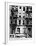 Burned Out Apartment Building in Harlem, New York City, 1946-null-Framed Photo