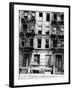 Burned Out Apartment Building in Harlem, New York City, 1946-null-Framed Photo