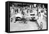 Burned Out Cars, Place De La Concorde, Liberation of Paris, August 1944-null-Framed Stretched Canvas