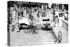 Burned Out Cars, Place De La Concorde, Liberation of Paris, August 1944-null-Stretched Canvas