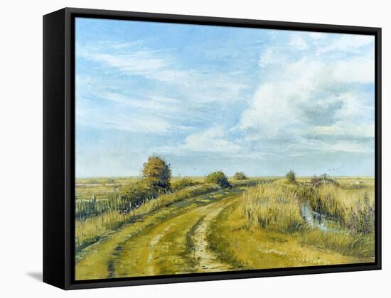 Burnham Norton Marshes, 2004-Tom Young-Framed Stretched Canvas