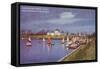 Burnham Park Harbor, Chicago, Illinois-null-Framed Stretched Canvas