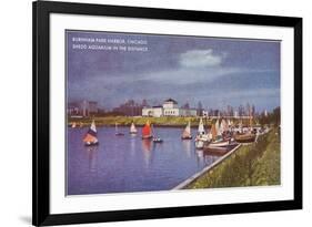 Burnham Park Harbor, Chicago, Illinois-null-Framed Art Print