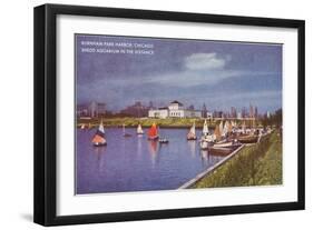 Burnham Park Harbor, Chicago, Illinois-null-Framed Art Print