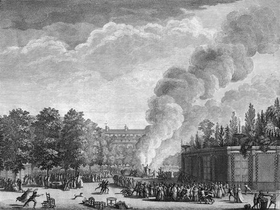 'Burning an Effigy of the Pope, French Revolution' Prints | AllPosters.com
