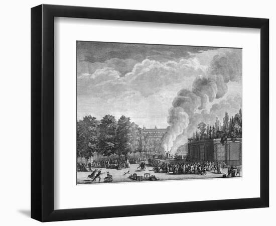 Burning an Effigy of the Pope, French Revolution-null-Framed Art Print