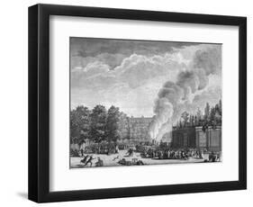 Burning an Effigy of the Pope, French Revolution-null-Framed Art Print