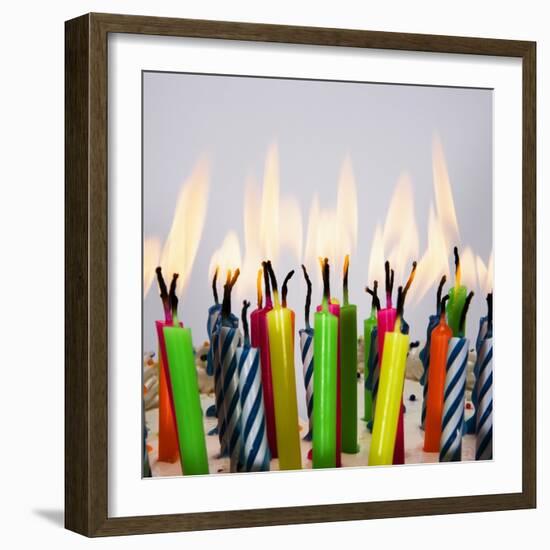 Burning Birthday Candles-Beathan-Framed Photographic Print