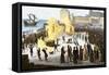 Burning Bishops at the Stake during the Spanish Inquisition-null-Framed Stretched Canvas