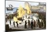 Burning Bishops at the Stake during the Spanish Inquisition-null-Mounted Giclee Print