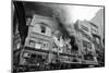 Burning Building-null-Mounted Photographic Print