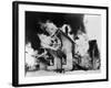 Burning House in Winter-null-Framed Photographic Print