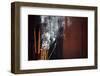 Burning incense sticks, Taoist temple, Emperor Jade Pagoda (Chua Phuoc Hai)-Godong-Framed Photographic Print