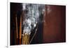 Burning incense sticks, Taoist temple, Emperor Jade Pagoda (Chua Phuoc Hai)-Godong-Framed Photographic Print