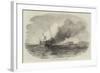 Burning of a Turkish Ship-Of-War, Off Eupatoria-null-Framed Giclee Print