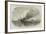 Burning of a Turkish Ship-Of-War, Off Eupatoria-null-Framed Giclee Print