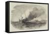 Burning of a Turkish Ship-Of-War, Off Eupatoria-null-Framed Stretched Canvas