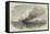 Burning of a Turkish Ship-Of-War, Off Eupatoria-null-Framed Stretched Canvas