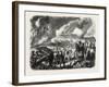 Burning of Cork-Tree Forests, in the District of Jemappes, Philipville, Algeria, 1865-null-Framed Giclee Print