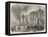 Burning of Covent-Garden Theatre-null-Framed Stretched Canvas
