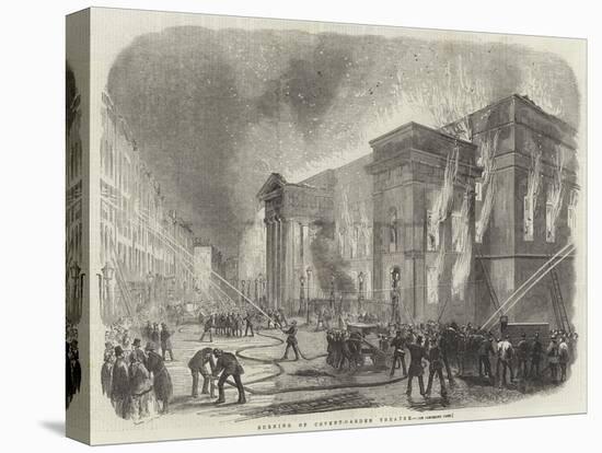 Burning of Covent-Garden Theatre-null-Stretched Canvas