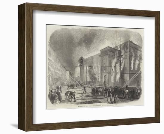 Burning of Covent-Garden Theatre-null-Framed Giclee Print