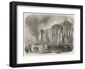 Burning of Covent-Garden Theatre-null-Framed Giclee Print