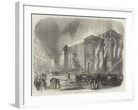 Burning of Covent-Garden Theatre-null-Framed Giclee Print