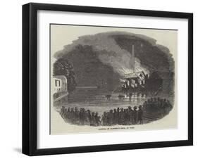 Burning of Hatfield's Mill, at York-null-Framed Giclee Print