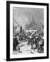 Burning of Hus-Alphonse Mucha-Framed Art Print