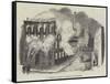 Burning of Irwell Buildings, Manchester-null-Framed Stretched Canvas