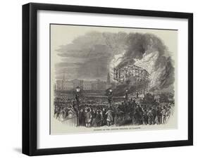 Burning of the Adelphi Theatre, at Glasgow-null-Framed Giclee Print