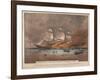 Burning of the Clipper Ship, 'Golden Light'-Currier & Ives-Framed Giclee Print