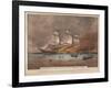 Burning of the Clipper Ship, 'Golden Light'-Currier & Ives-Framed Giclee Print