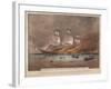 Burning of the Clipper Ship, 'Golden Light'-Currier & Ives-Framed Giclee Print