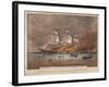 Burning of the Clipper Ship, 'Golden Light'-Currier & Ives-Framed Giclee Print