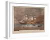 Burning of the Clipper Ship, 'Golden Light'-Currier & Ives-Framed Giclee Print
