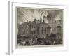 Burning of the Dublin Theatre-Charles Robinson-Framed Giclee Print