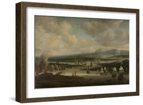 Burning of the English Fleet at Chatham-Willem Schellinks-Framed Art Print