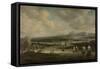 Burning of the English Fleet at Chatham-Willem Schellinks-Framed Stretched Canvas