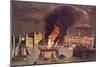 Burning of the Frigate 'Philadelphia', in the Harbour of Tripoli on 16th February 1804-null-Mounted Giclee Print