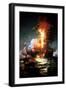 Burning of the Frigate Philadelphia-Edward Moran-Framed Giclee Print