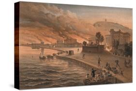 Burning of the Government Buildings at Kertch, 9th June 1855, 1856-Thomas Picken-Stretched Canvas